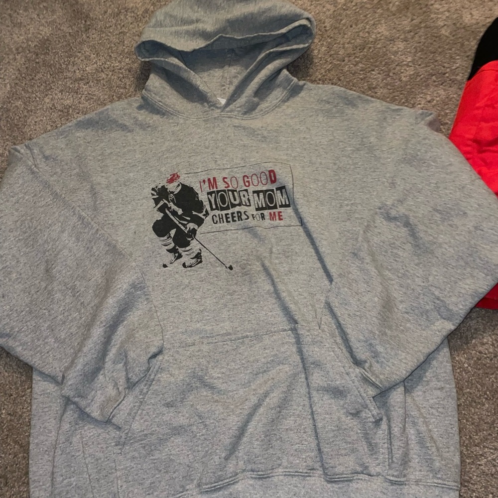 Gray Graphic Hoodie